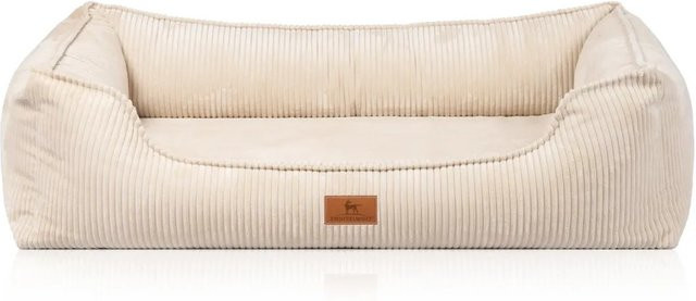 Knuffelwuff Hundebett Nunavut Orthopädisch aus Cord in Beige XXL, Breite: 120 cm, Tiefe: 85 cm - Bild 1