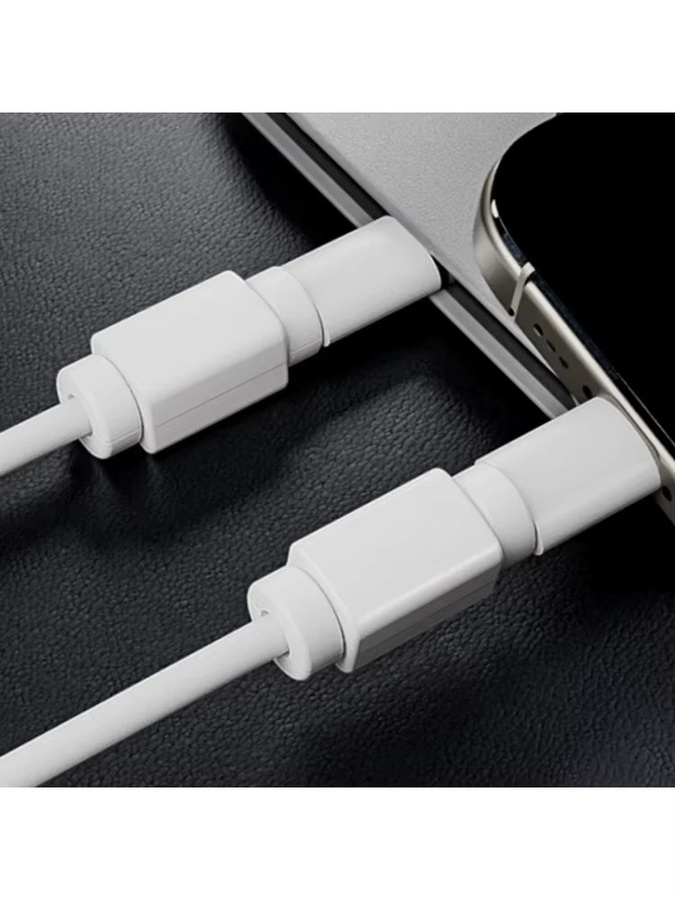 2er-Set Universal Kabel-Protektor in Weiß für USB-C, Micro USB und Android-Ladekabel - Bild 7