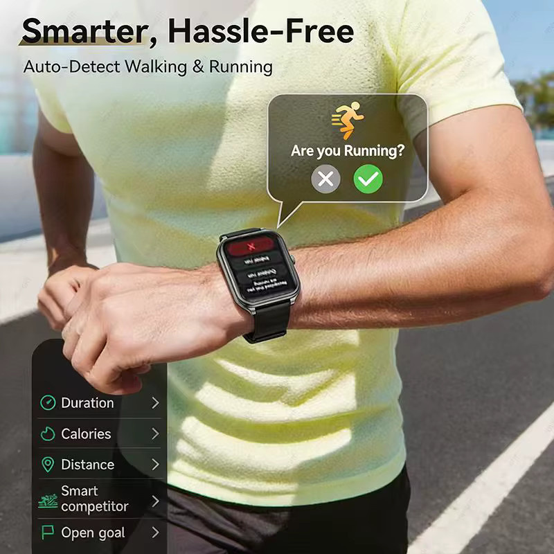 HSVYGFIT Ultra-dünne Outdoor-Smartwatch mit 1,93 Zoll AMOLED-Display in Schwarz - Bild 6