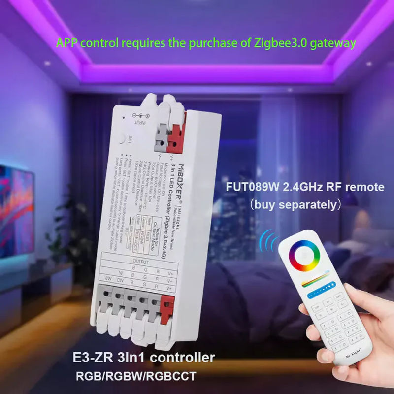 Miboxer E2-ZR E3-ZR 3-in-1 LED-Controller Zigbee 3.0 und 2,4 G Dimmer für RGBW LED-Streifen - Bild 3