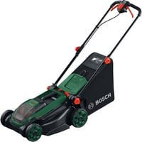 Bosch Akku-Rasenmäher Rotak 18V-38 mit 2x 4,0Ah Akkus und Ladegerät in Grün/Schwarz - Bild 1