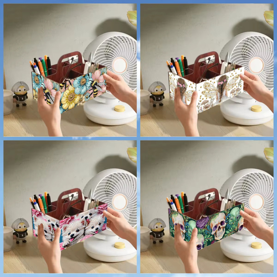 DIY Tier-Diamantmalerei-Set Aufbewahrungsbox in Multicolour für Zuhause, Schreibtisch, Schule und Büro - Bild 3