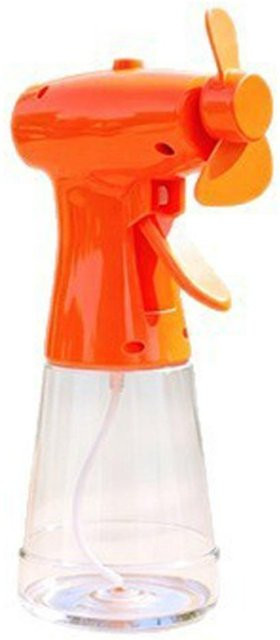 Tragbarer Kunststoff Wassersprühventilator von Yang675ingyu in Orange, batteriebetriebener Nebelventilator als Hand-Zerstäuber für Sportveranstaltungen - Bild 1