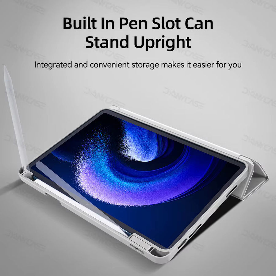 DANYCASE Tablet Hülle für Xiaomi Pad 8, Pad 8 Pro, Mi Pad 7, 7 Pro und MiPad 6 in Blau mit Aufwach- und Schlafmodus - Bild 1