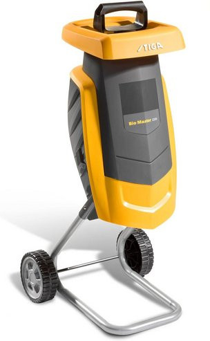 STIGA Häcksler BIO MASTER 2200 in Gelb und Schwarz mit Metallmesser und Netzbetrieb - Bild 1