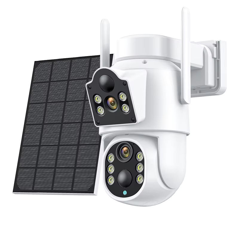 BESDER 4MP PTZ Wifi Solar Kamera Outdoor mit Dual Screen, 2MP IP Kamera, Nachtsicht und 7800mAh Akku, Farbe: Weiß - Bild 7