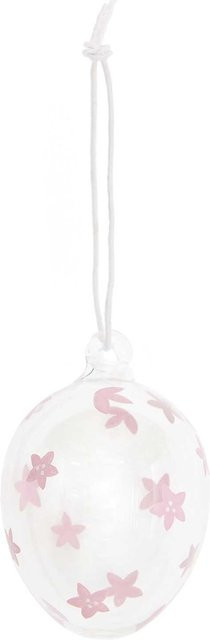 Rico Design Glas Ei mit Kirschblütenmotiv handbemalt Durchmesser: 6 cm - Bild 1