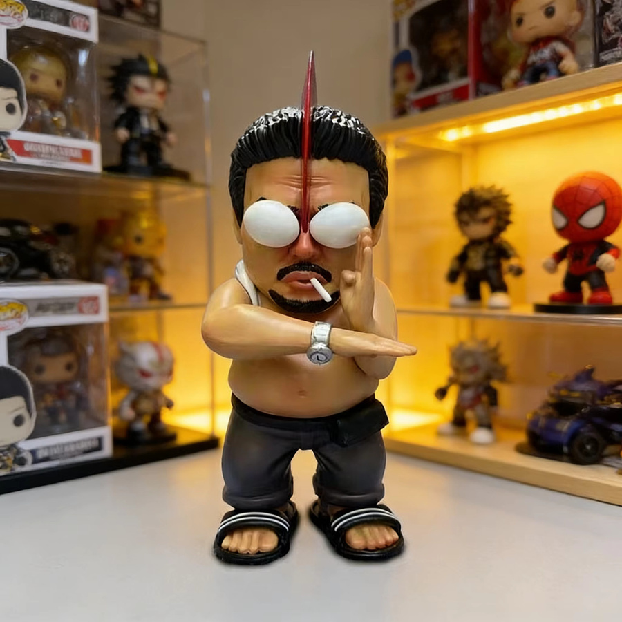 Bandai Stephen Chow Coward Retter aus Peking mit Liebe, Boxfigur-Dekoration, antik, schwarz, bunt - Bild 1
