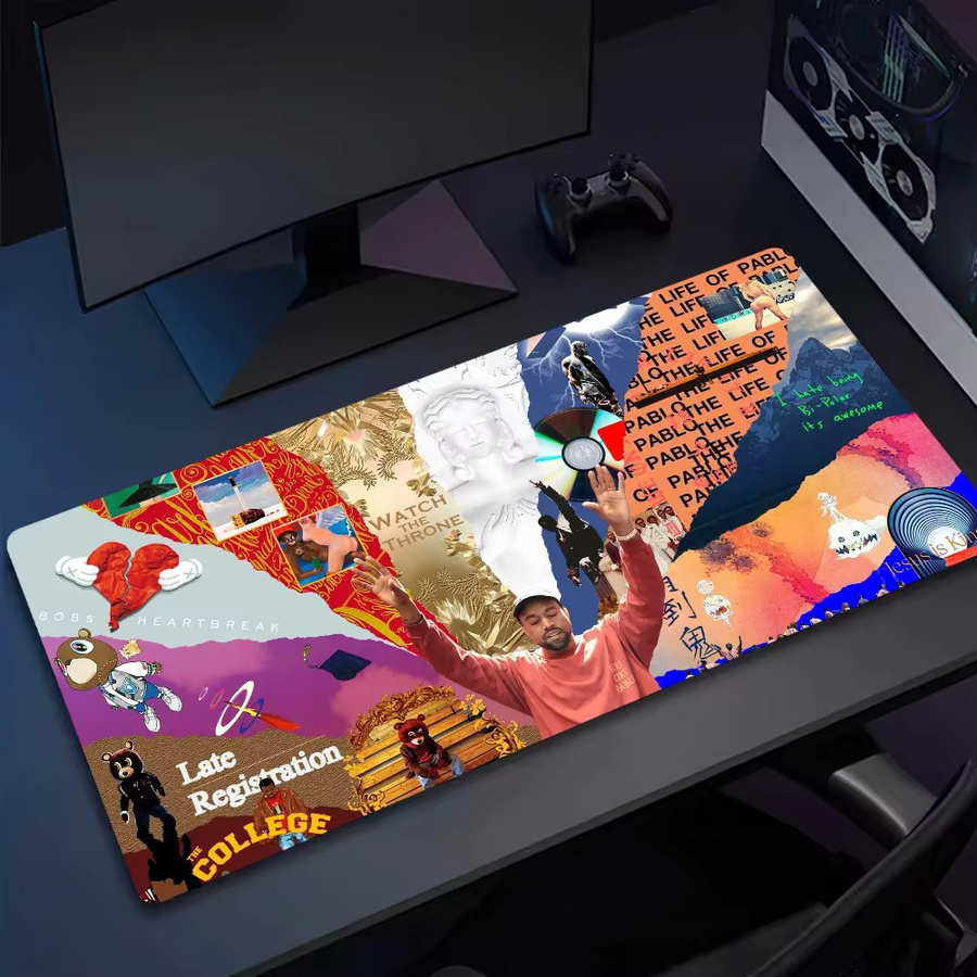 Rutschfestes und verdicktes Gaming Mousepad Officetudent im West-Design, Multicolor - Bild 5