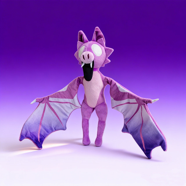 BOOKFONG Kawaii Fledermaus-Plüschtiere, Plüschfledermaus, Lila - Bild 1
