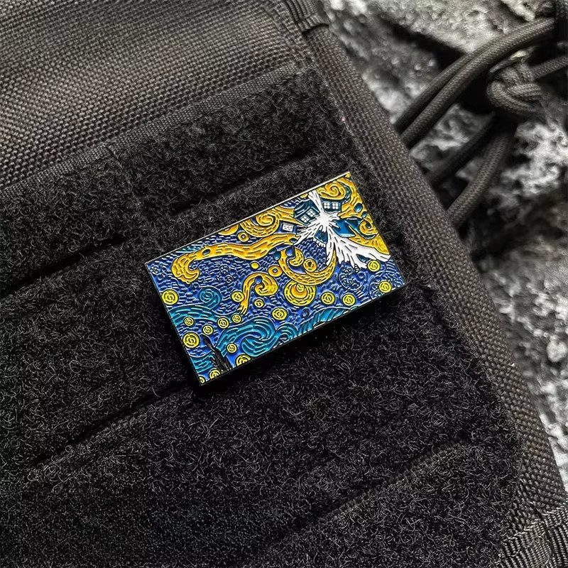 Armband Metall, Stern, Mond, Nacht, Van Gogh Malerei - Bild 2