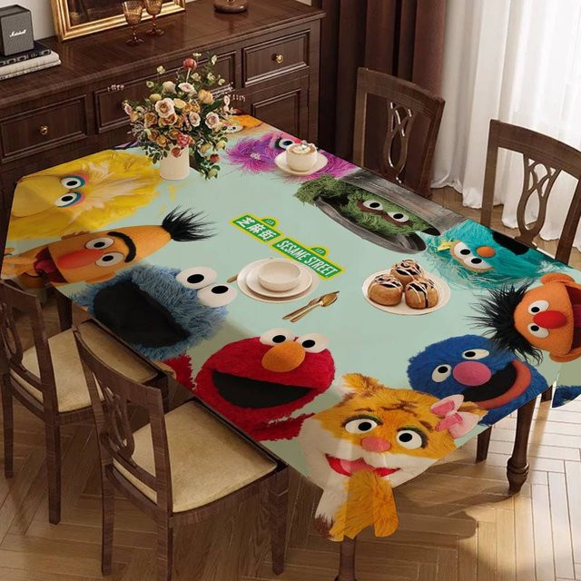 Wasserdichte rechteckige Tischdecke von Potdemiel in Multicolor für dein Esszimmer und deine Party-Dekoration - Bild 1