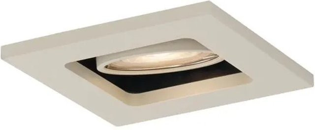 QAZQA Moderner Einbaustrahler Qure Beige GU10 Schwenkbar und Neigbar 50mm - Bild 1