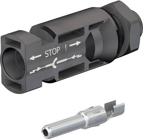 Stäubli MC4 PV-ADSP4-S2/2,5 Steckverbinder Schwarz IP68 - Bild 1