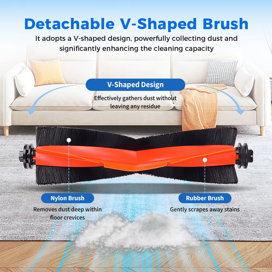 Xiaomi Mijia M40S/OV31CN Zubehör-Set mit Seitenbürsten, Filtern, Staubbeuteln, Wischtüchern, Halterung und Sterilisationsmodul - Bild 2