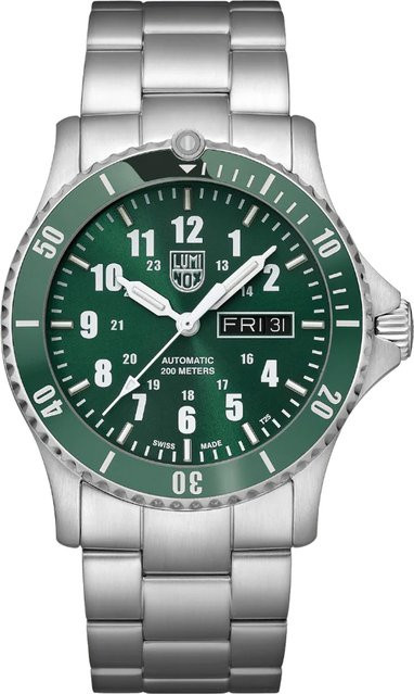 Luminox Herrenuhr Automatik, Edelstahl, 42 mm, Grün, 20 ATM - Bild 1