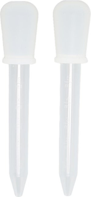 Neoglint Flüssigkeitstropfer Pipetten 2 Stück, 5 ml Fassungsvermögen, Weiß/Transparent - Bild 1