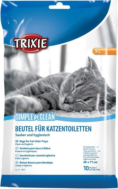 Trixie Simple'n'Clean Katzentoilettenbeutel XL, 10 Stück, B: 56 cm x H: 71 cm - Bild 1