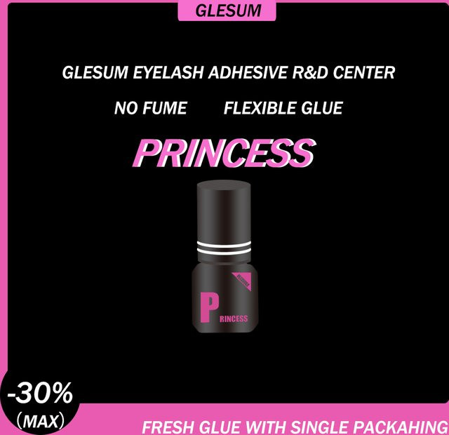 Glesum Princess Wimpernkleber, Schwarz, Unisex - Bild 1