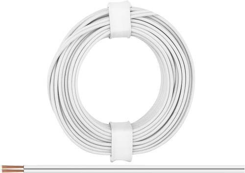Donau Elektronik Litze 218-55 Weiß 2 x 0,14 mm² 5 m - Bild 1