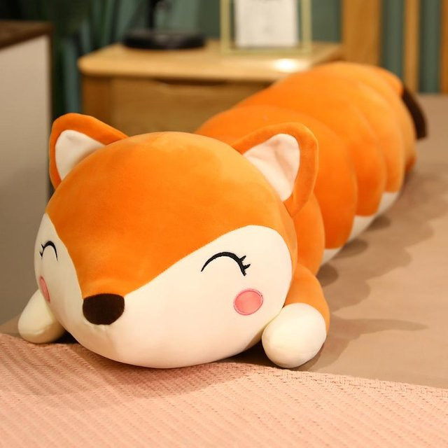 Fuchs Frosch Raupe Plüsch Stofftiere Lange Kissen Puppen 1-teiliges Set - Bild 1
