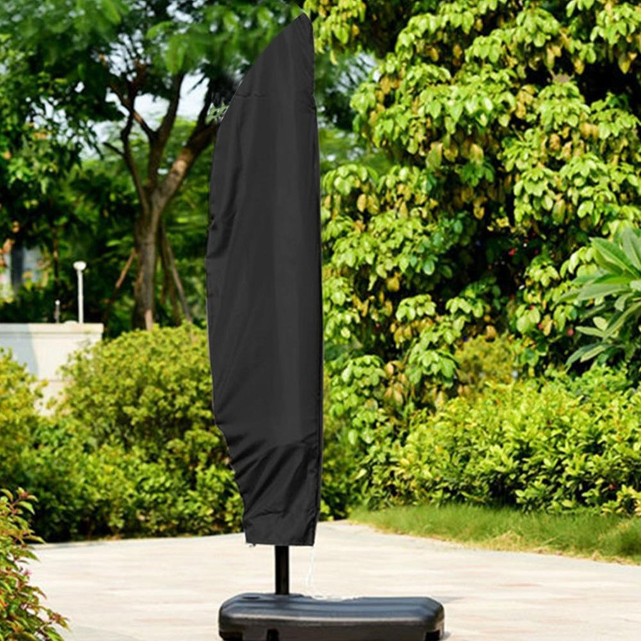 Wosawe Outdoor Sports Regenschirmhülle aus wasserdichtem 210D Oxford-Gewebe in Schwarz, UV-Schutz und staubdicht, B: 265 cm, H: 100 cm - Bild 2
