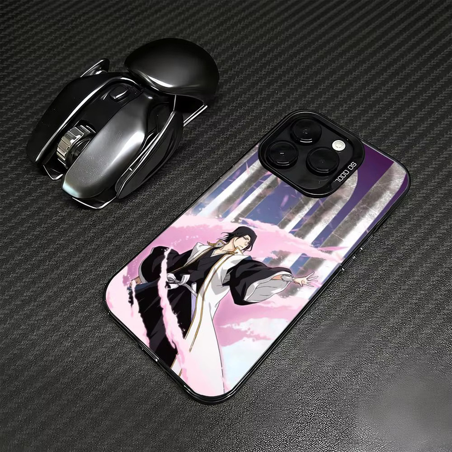 Byakuya Kuchiki Handyhülle für iPhone 11 bis 17 Pro Max Aurora TPU Hülle in Multicolour, stoßfeste und schlanke Schutzhülle - Bild 5