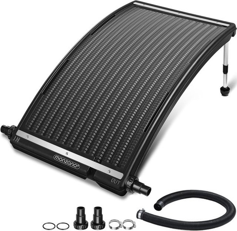 monzana Solar-Poolheizung zur Poolwassererwärmung in Anthrazit, B/T/H: 110 x 69 x 14 cm
