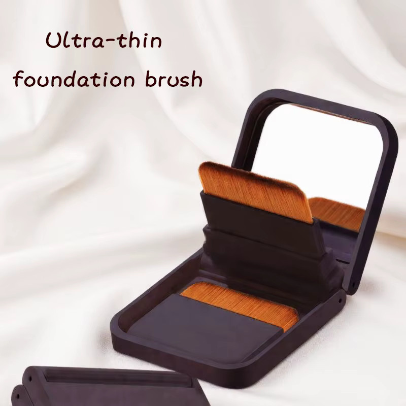 Foundation mit integriertem Spiegel und Make-up-Pinsel, Unisex - Bild 2