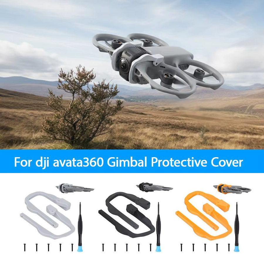 DJI Avata 360 Drohne Gimbal-Stoßfänger und Anti-Kollisions-Linsenschutz in Schwarz - Bild 3