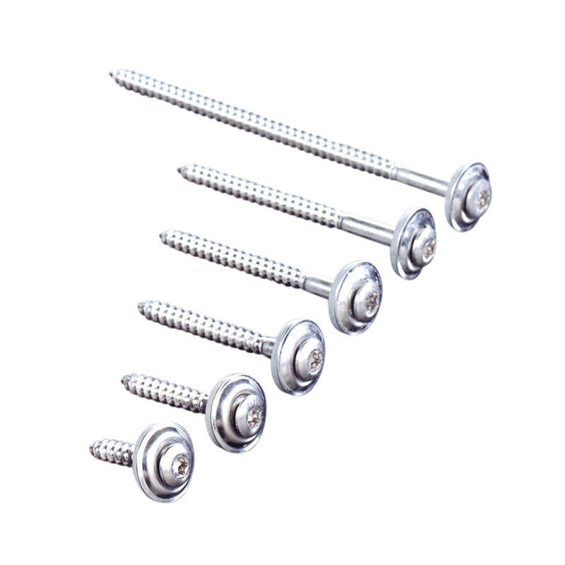 T&J Spenglerschrauben aus V2A Edelstahl mit Torx Kopf für Holz in Silber - Bild 1