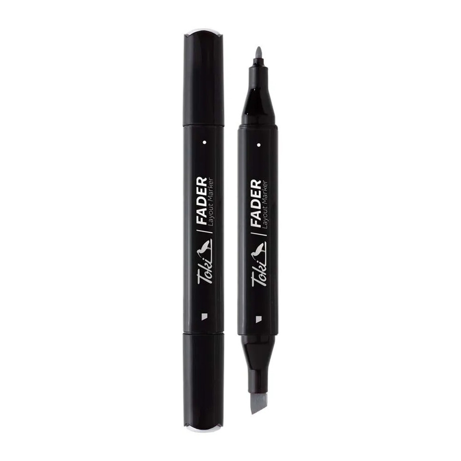 Toki Marker Fader Permanent Marker mit Keilspitze in 66 Farben Cold Grey CGII6 - Bild 2