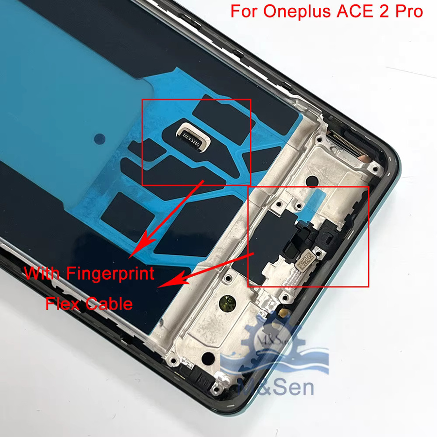 OnePlus Ace 2 Pro Original AMOLED LCD Display mit Touch und Fingerprint Flex Kabel inklusive Rahmen 6,74 Zoll - Bild 3