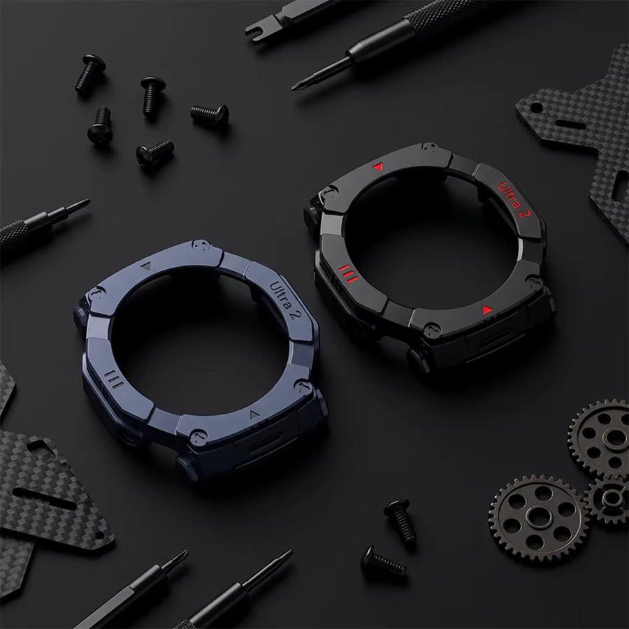 CHIICSMART Schutzhülle für Amazfit T-Rex Ultra 2, PC, Schwarz, Unisex - Bild 4