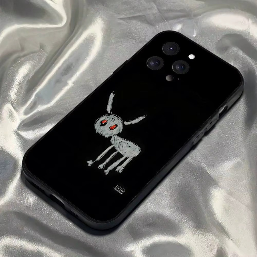 Matte Silikon Handyhülle im Rapper D-Drake Design für Apple iPhone Modelle in Schwarz - Bild 2