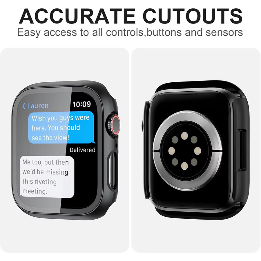 Apple Displayschutzfolie, Schwarz, Unisex - Bild 2