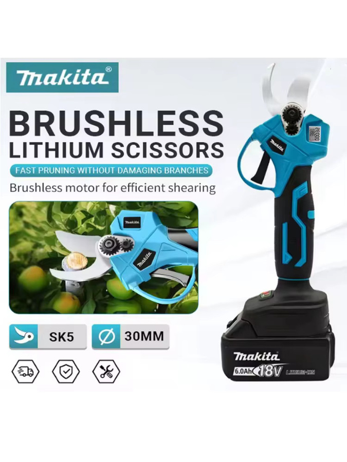 Makita LXT Akku-Astschere Bürstenlos 18V Kabellose elektrische Astschneidemaschine für Obstbäume und Gartenarbeit - Bild 6