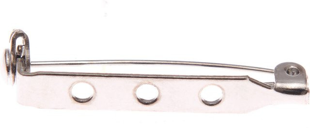 Rico Design Broschennadel aus Metall in Silber, Durchmesser: 3,3 cm - Bild 1