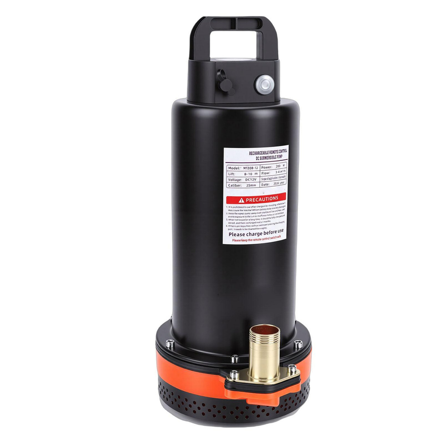Artleeh Wiederaufladbare Tauchpumpe mit Fernbedienung für Pool, 280W, Förderleistung: 3,4 m³/h, Förderhöhe: 8-10 m - Bild 2