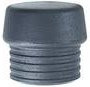 Wiha Ersatzschlagkopf für Sicherheitshammer 26424, Farbe Schwarz, Typ mittelweich, Kopf-Ø 50 mm - Bild 1