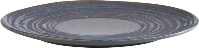 APS Teller LOOPS Pasta Bowl aus Melamin in Blau/Grau, Durchmesser: 27 cm, Höhe: 2 cm - Bild 1