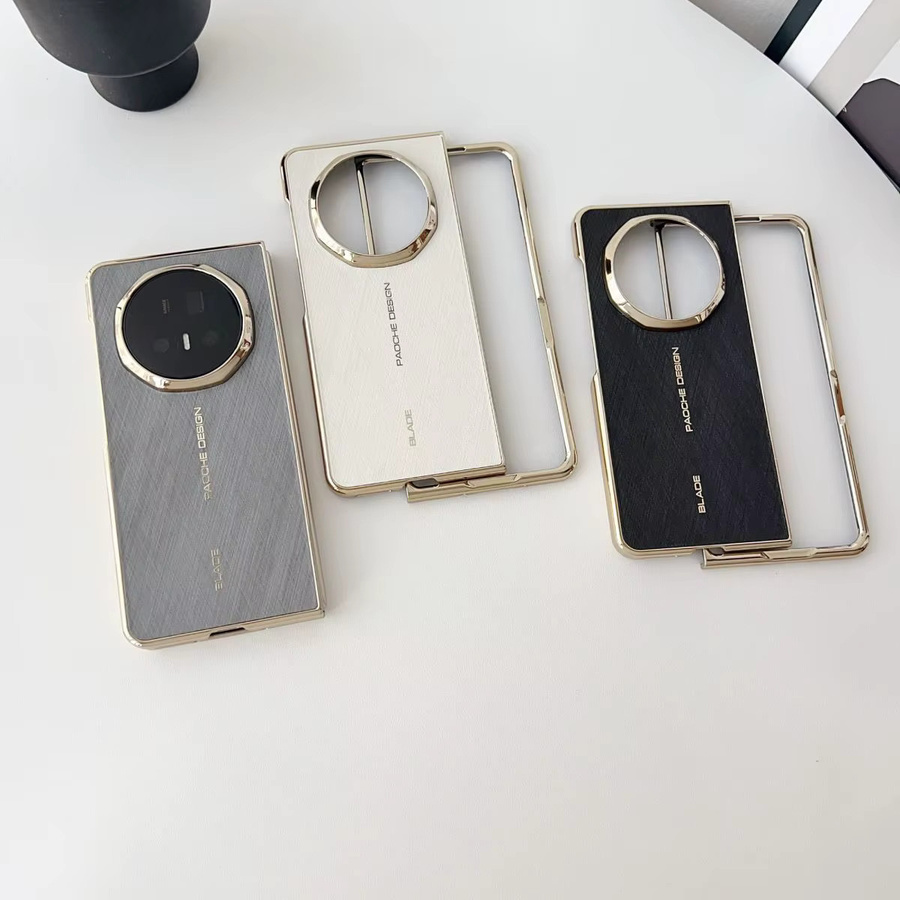 Luxuriöse Honor Magic V5 Schutzhülle mit Gold-Muster in Grau und Multicolour, stoßfeste PC-Abdeckung mit Anti-Scratch-Funktion - Bild 2