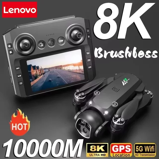 Lenovo M7 Drohne mit 8K Doppelkamera, GPS und Hindernisvermeidung, Schwarz - Bild 1