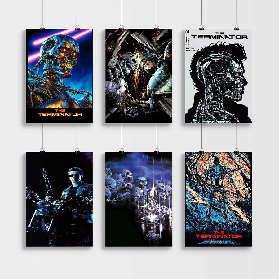 Terminator Klassisches Vintage Poster aus Papier in Mehrfarben für dein Zuhause, Bar oder Café - Bild 3