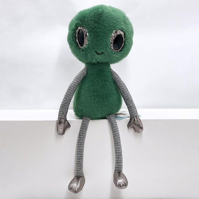 Außerirdischer Plüsch UFO-Ornament, Weltraum, Grün - Bild 1