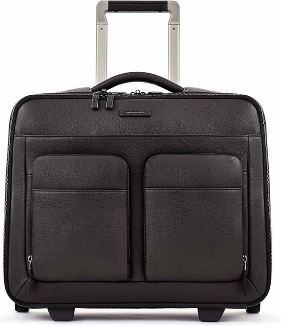 Piquadro Modus Special Businesstrolley mit 15,6 Zoll Laptopfach und iPad Hülle in Schwarz - Bild 1