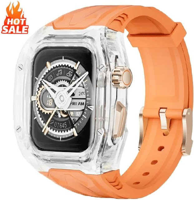 Modifikationskit Transparente Schutzhülle + TPU-Band für Apple Watch - Bild 1