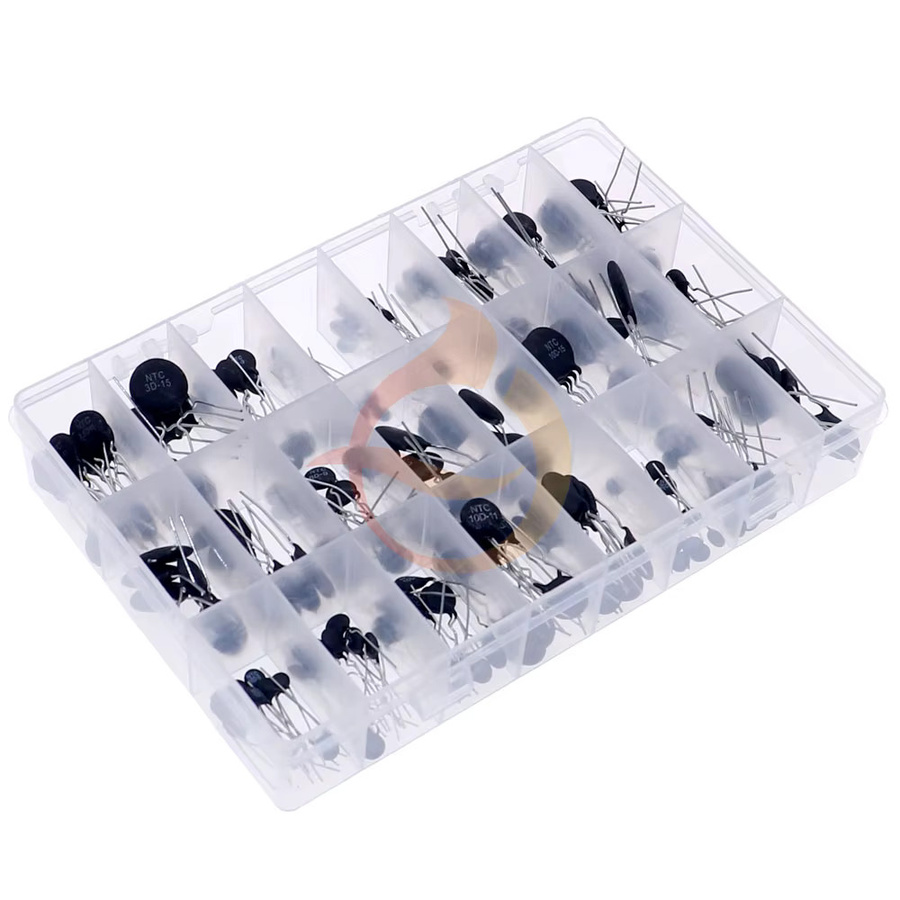 QBYDIY NTC Thermowiderstand Set mit 200 Stück in Schwarz, sortiertes Kit mit verschiedenen Werten und Dimensionen - Bild 2