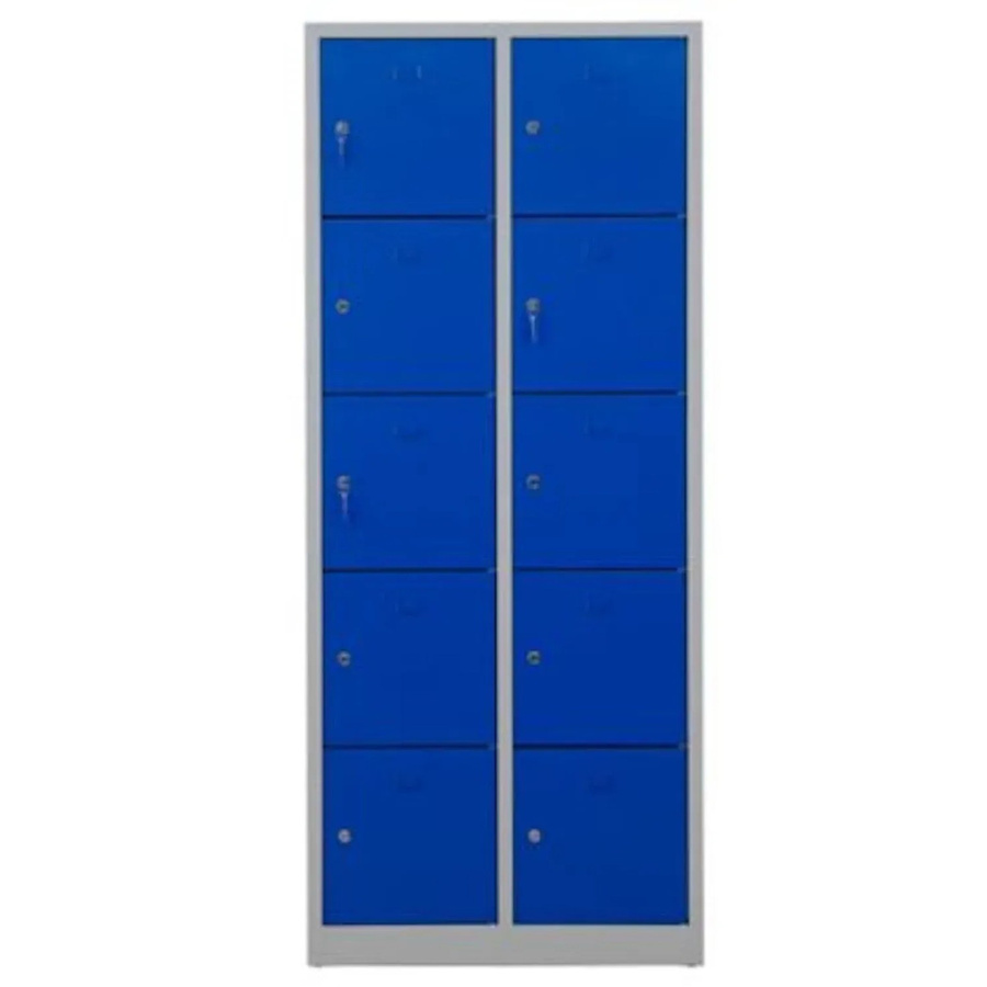PROREGAL Schließfachschrank Falcon Medium mit Zylinderschloss, Farbe Grau-Blau, H x B x T: 190 x 80 x 45 cm - Bild 2