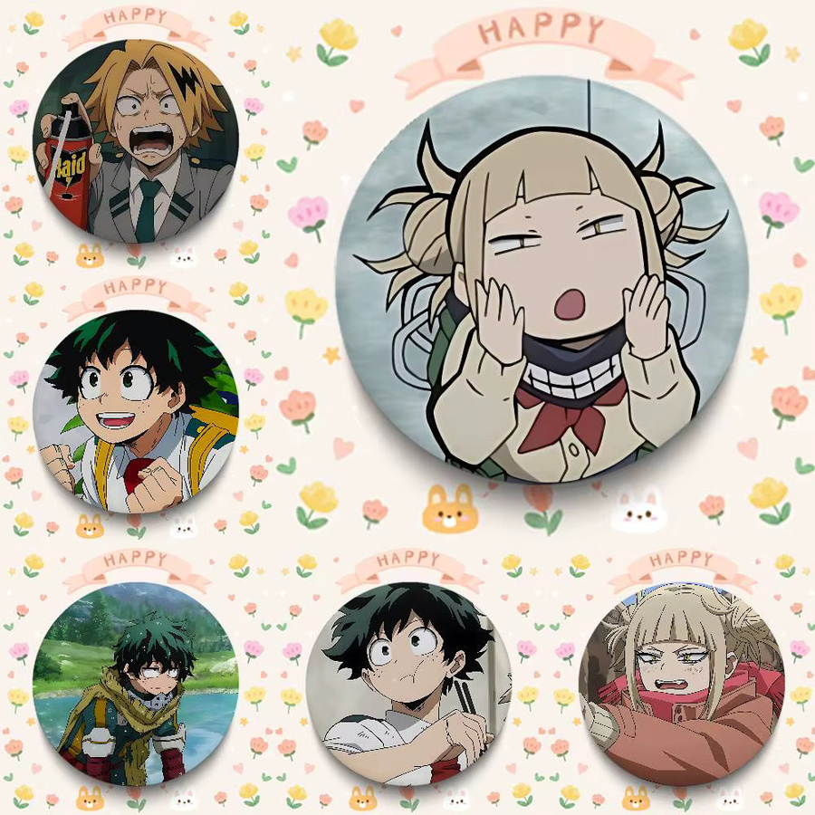 My Hero Academia Runde Anime Anstecknadel Brosche aus Metall in Multicolour - Bild 2